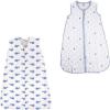 image:imageHudson Baby Safe Sleep Wearable Sleeping Bag Muslin amp Jersey Cotton 2 Pack FoxesWhale 1218 MonthsAnchorWhale