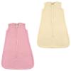 image:imageGrow with Me Wearable Fleece Sleeping Bag 2PackSolid PinkSolid Cream
