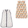 image:imageWearable Sleeping Bag Muslin amp Jersey Cotton 2PackArrowsForest