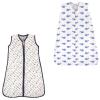 image:imageWearable Sleeping Bag Muslin amp Jersey Cotton 2PackArrowsWhale