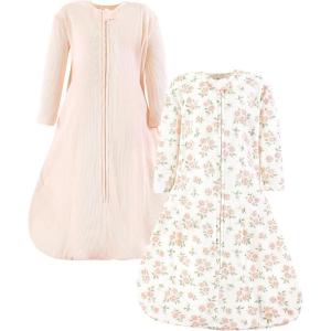 image:imageHudson Baby Baby Thermal Long Sleeve Sleeping Bag 2pkSoft Pink Sage Rose