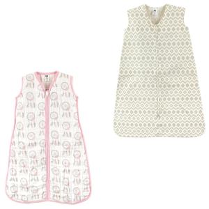 image:imageHudson Baby Safe Sleep Wearable Sleeping Bag Muslin amp Jersey Cotton 2 Pack FoxesWhale 1218 MonthsDream CatcherAztec