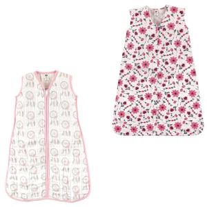 image:imageHudson Baby Safe Sleep Wearable Sleeping Bag Muslin amp Jersey Cotton 2 Pack FoxesWhale 1218 MonthsDream CatcherBotanical