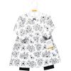 image:imageHudson Baby Unisex Baby Quilted Cotton Dress and LeggingsBlack Toile