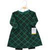 image:imageHudson Baby Unisex Baby Quilted Cotton Dress and LeggingsForest Green Plaid