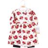 image:imageHudson Baby Unisex Baby Quilted Cotton Dress and LeggingsRed Rose