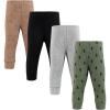 image:imageHudson Baby Unisex Baby Thermal Tapered Ankle Pants 4pkBear Tree