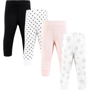 image:imageHudson Baby Unisex Baby Thermal Tapered Ankle Pants 4pkSnowflake