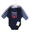 image:imageHudson Baby babyboys Cotton Longsleeve Bodysuits 3packMommys Little Boy