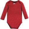 image:imageHudson Baby babyboys Cotton Longsleeve Bodysuits 3packPoinsettia