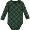 image:imageHudson Baby babyboys Cotton Longsleeve Bodysuits 3packPoinsettia