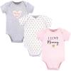 image:imageHudson Baby Unisex Baby Cotton Bodysuits Baby and Toddler T Shirt Set Girl Mommy 03 Months US