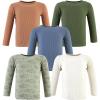 image:imageHudson Baby Unisex Baby Thermal Long Sleeve Tees 5pkSage Dinosaur