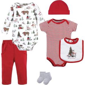 image:imageHudson Baby Unisex Baby Cotton Layette SetChristmas Forest