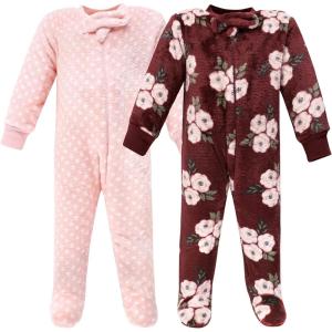 image:imageHudson Baby babygirls Plush Sleep and PlayHudson Baby Unisex Baby Plush Sleep and PlayBurgundy Floral