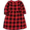 image:imageHudson Baby Girls Cotton DressesBuffalo Plaid Leopard