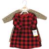 image:imageHudson Baby Girls Cotton DressesBuffalo Plaid Leopard