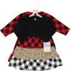 image:imageHudson Baby Girls Cotton DressesBuffalo Plaid Leopard Black