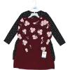 image:imageHudson Baby Girls Cotton DressesBurgundy Floral Black