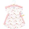 image:imageHudson Baby Girls Cotton DressesGold Pink Hearts