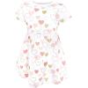 image:imageHudson Baby Girls Cotton DressesGold Pink Hearts