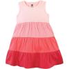 image:imageHudson Baby Girls Cotton DressesOmbre Coral Teal