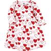 image:imageHudson Baby Girls Cotton DressesRed Pink Hearts