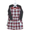 image:imageHudson Baby Girls Cotton DressesWhite Tartan