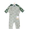 image:imageHudson Baby Unisex Baby Thermal Coveralls 2pkSage Dinosaur