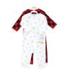 image:imageHudson Baby Unisex Baby Thermal Coveralls 2pkSnowflake