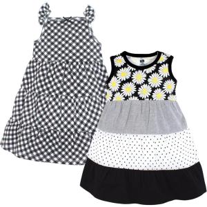 image:imageHudson Baby Girls Cotton DressesBlack Daisy