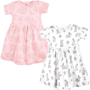 image:imageHudson Baby Girls Cotton DressesBunny Floral