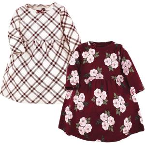 image:imageHudson Baby Girls Cotton DressesBurgundy Floral