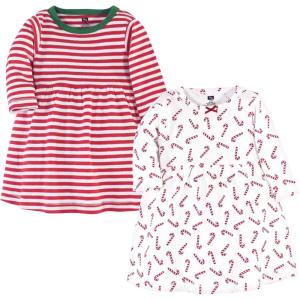 image:imageHudson Baby Girls Cotton DressesCandy Cane