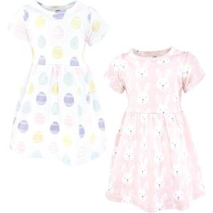 image:imageHudson Baby Girls Cotton DressesEaster Bunny Pink