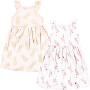 image:imageHudson Baby Girls Cotton DressesFlamingo Pineapple