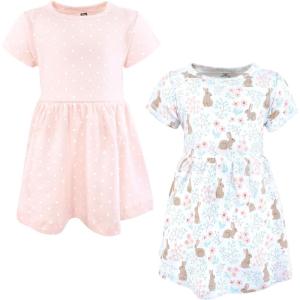 image:imageHudson Baby Girls Cotton DressesFloral Bunnies