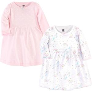 image:imageHudson Baby Girls Cotton DressesGlitter Unicorn