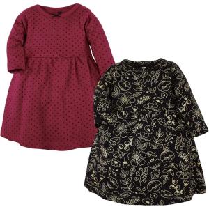 image:imageHudson Baby Girls Cotton DressesGold Botanical