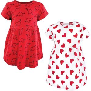 image:imageHudson Baby Girls Cotton DressesLove Hearts