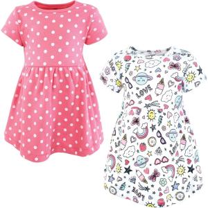 image:imageHudson Baby Girls Cotton DressesPink Doodles