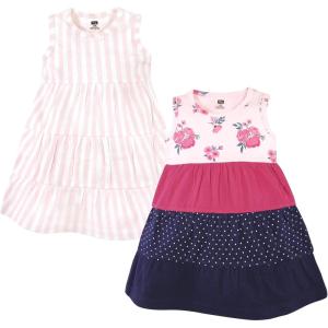 image:imageHudson Baby Girls Cotton DressesPink Navy Floral