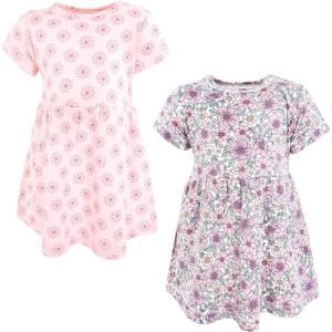 image:imageHudson Baby Girls Cotton DressesPink Purple Pretty Floral