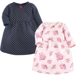 image:imageHudson Baby Girls Cotton DressesPink and Navy Floral