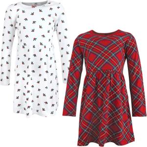 image:imageHudson Baby Girls Cotton DressesRed Tartan
