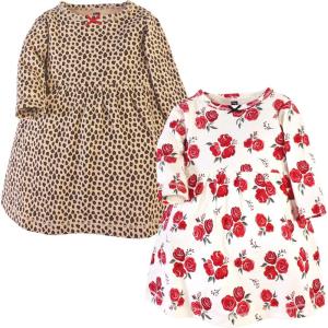 image:imageHudson Baby Girls Cotton DressesRose Leopard