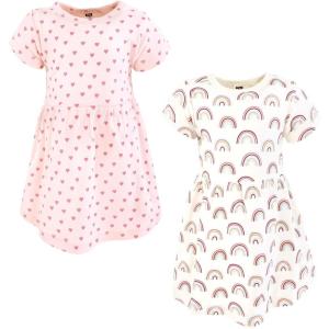 image:imageHudson Baby Girls Cotton DressesSoft Rainbow