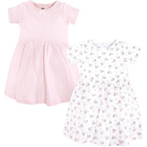 image:imageHudson Baby Girls Cotton DressesTiny Pink Flower