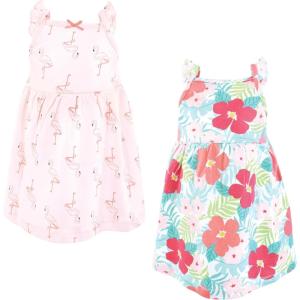 image:imageHudson Baby Girls Cotton DressesTropical Flamingo