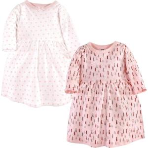image:imageHudson Baby Girls Cotton DressesWinter Forest Longsleeve